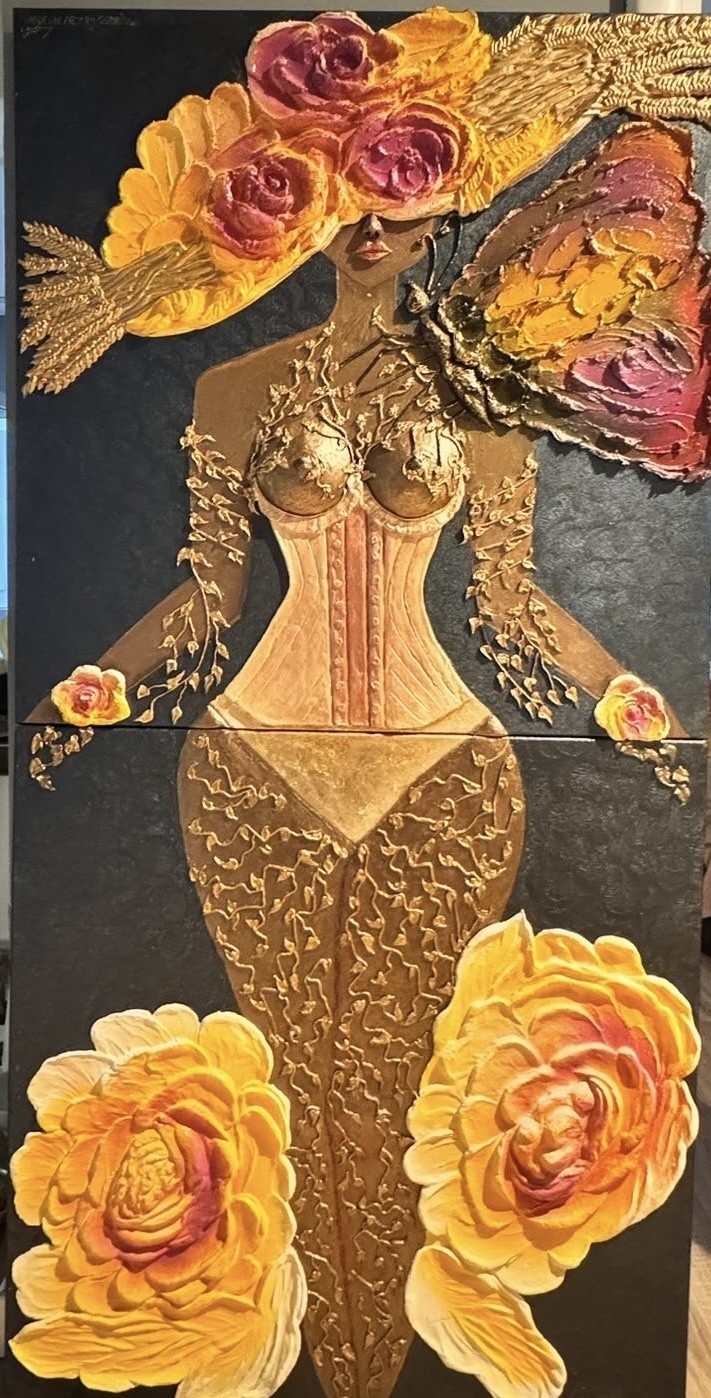 Moulin Rouge — AVUDAV ART by Gabriela, 80 × 160 cm