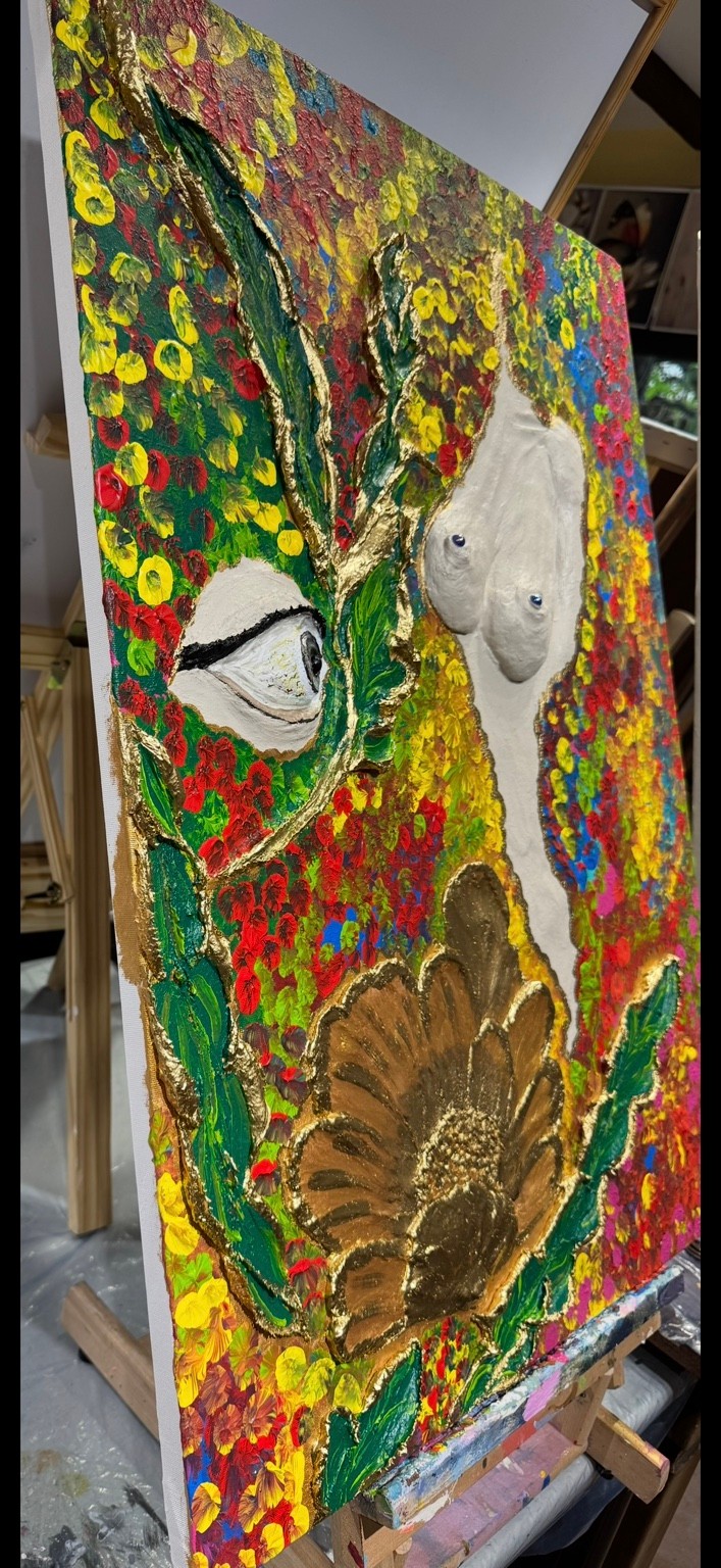 Waiting for You — AVUDAV ART by Gabriela, 80 × 100 cm